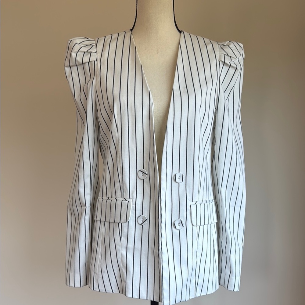 Women's Striped Blazer Jacket